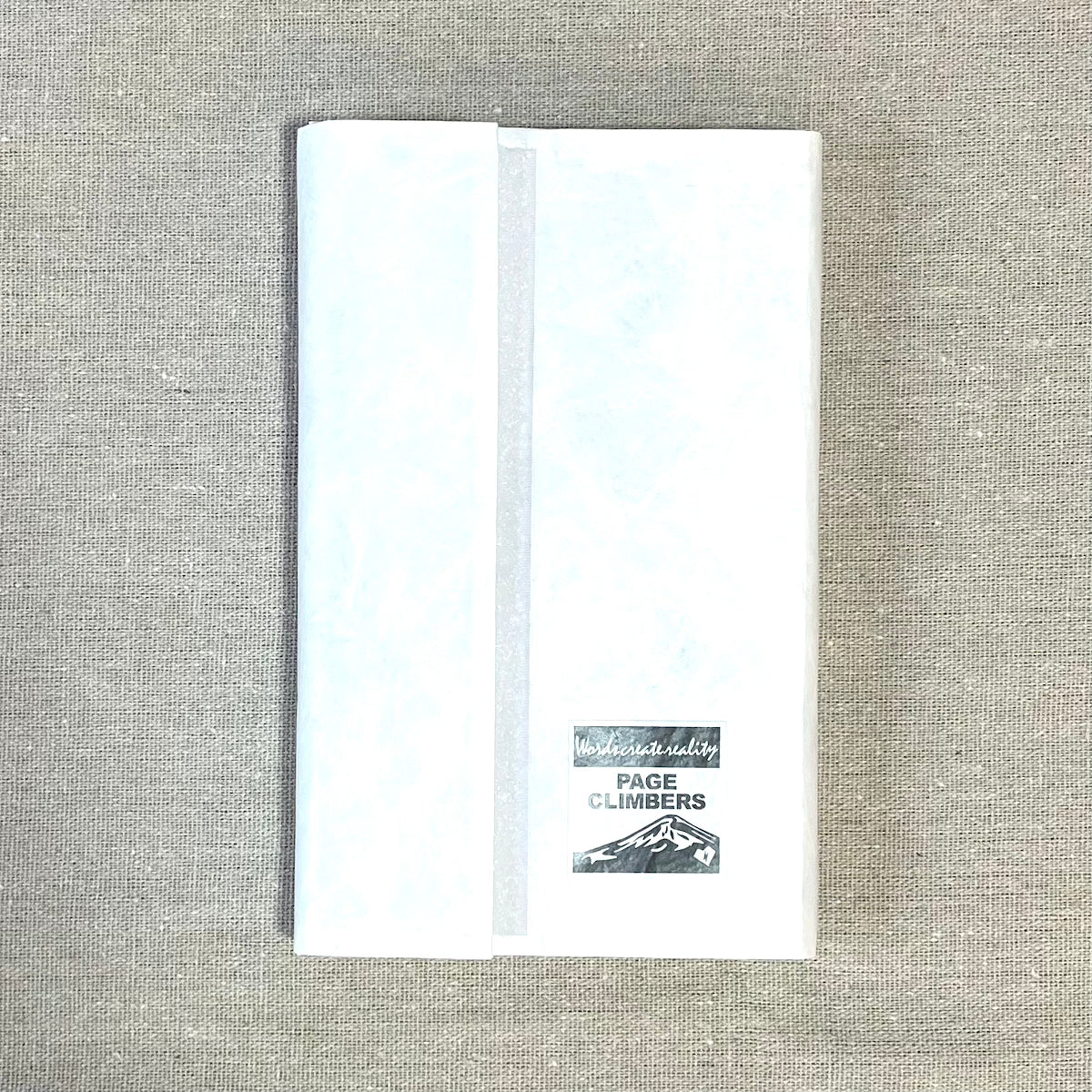 【新入荷:カスタム推奨】Page-Climbers ブックカバー "PapyrTex PLAIN" 新書サイズ(WHITE)
