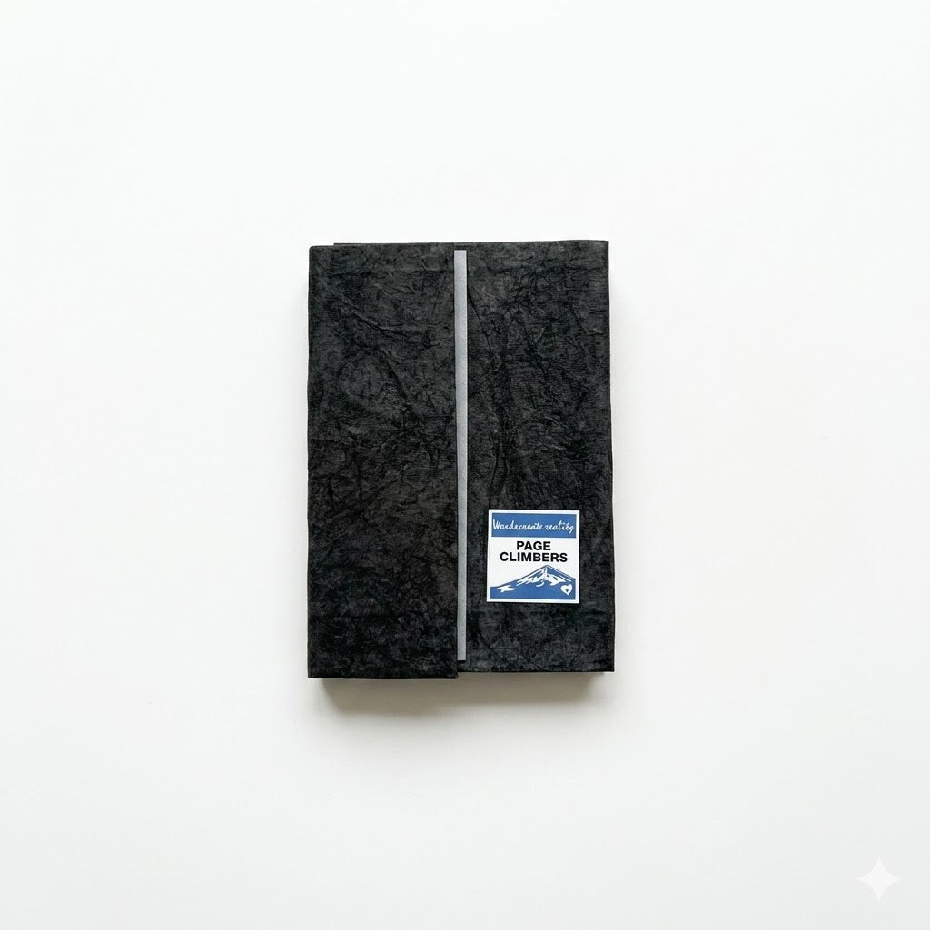 【新入荷】Page-Climbers ブックカバー "PapyrTex" 文庫サイズ（BLACK）