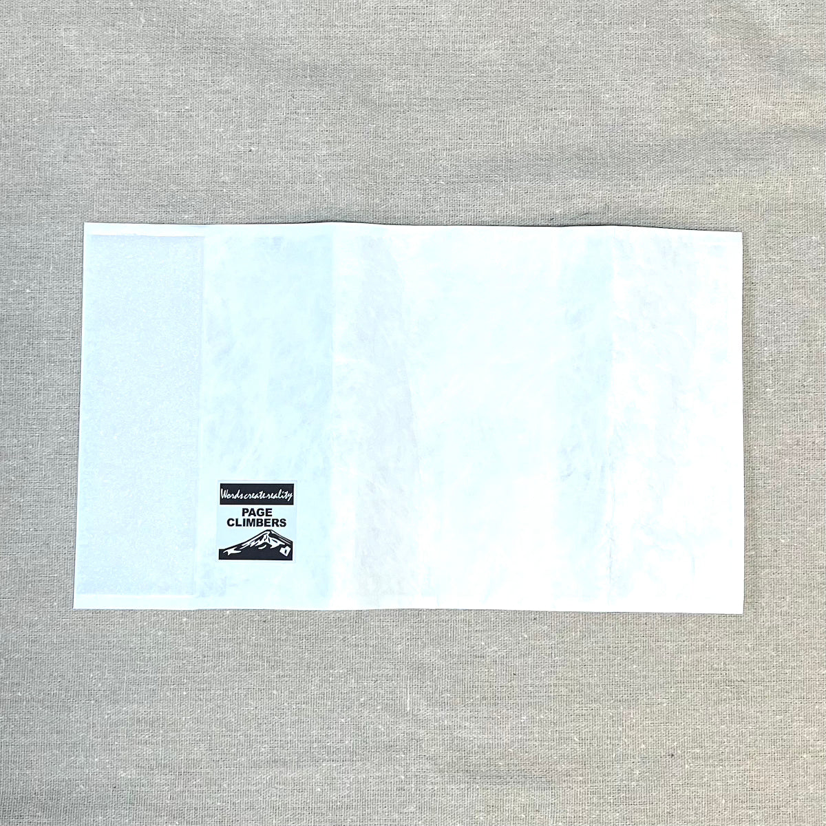 【新入荷：カスタム推奨】Page-Climbers ブックカバー "PapyrTex PLAIN" 文庫サイズ（WHITE）