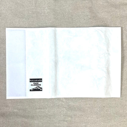 【新入荷：カスタム推奨】Page-Climbers ブックカバー "PapyrTex PLAIN" 新書サイズ（WHITE）